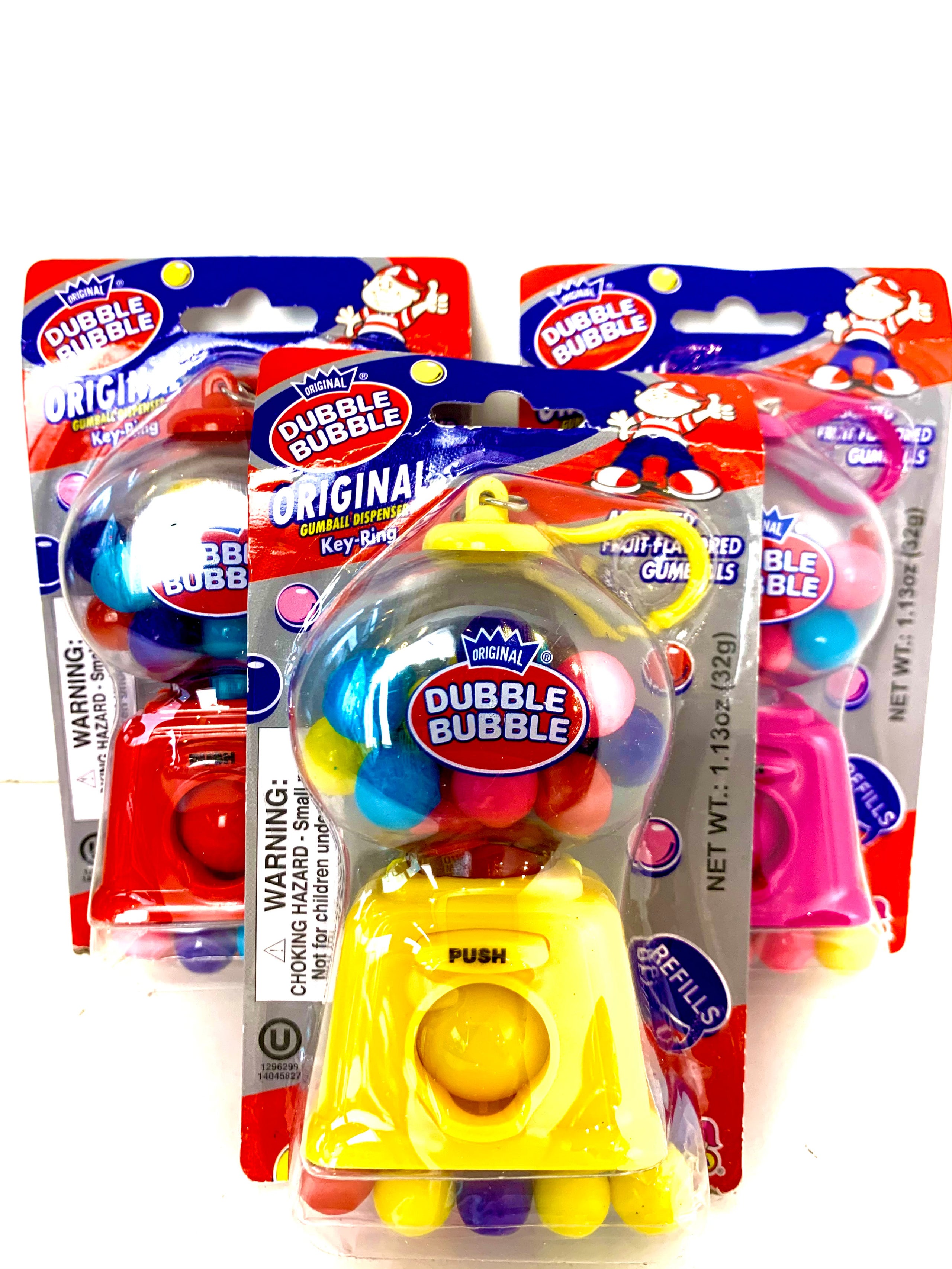 Gum Ball Dispenser Keychain Sugar Tooth Sweet Shop