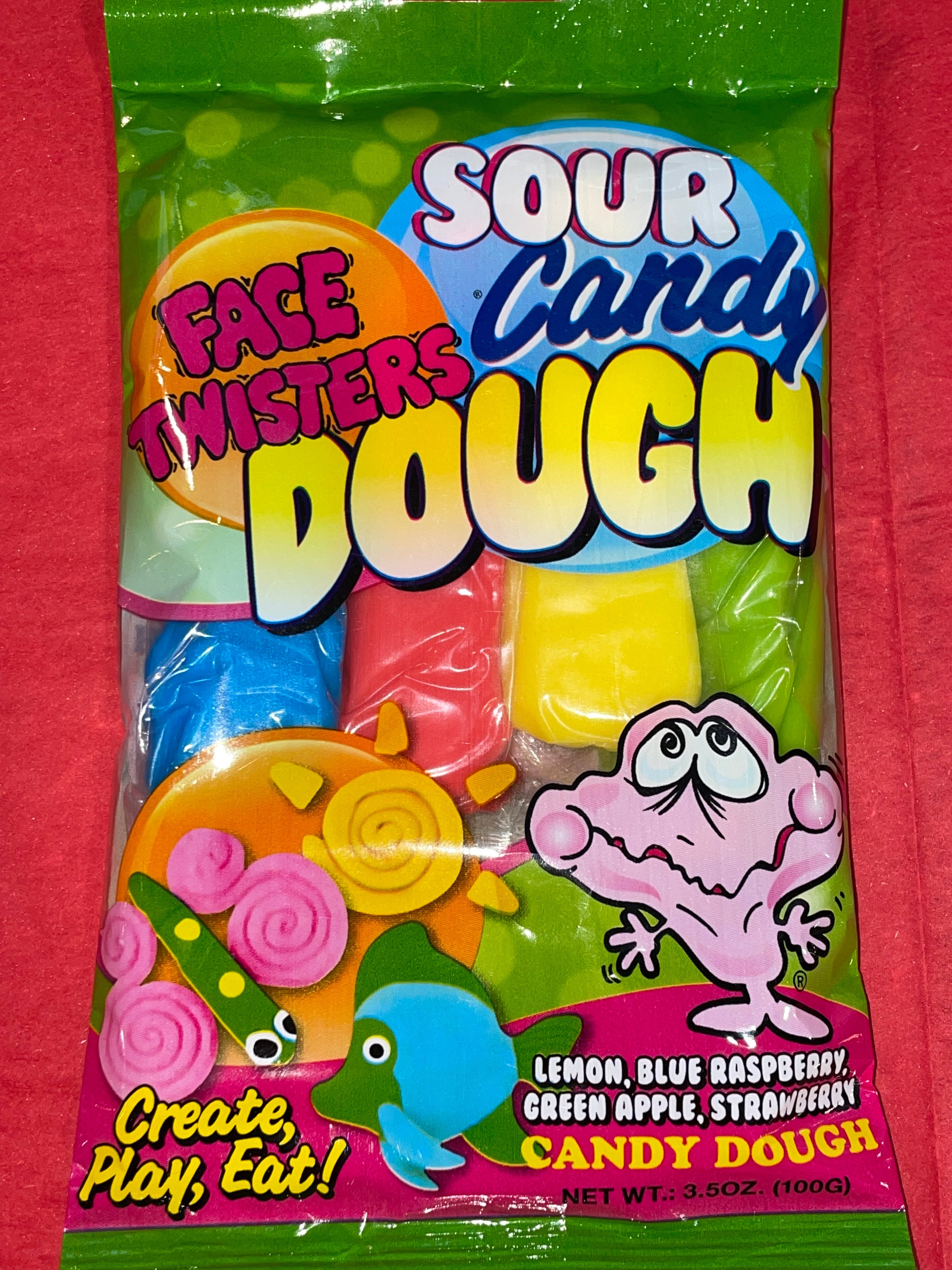 Face Twisters Sour Candy Dough Sugar Tooth Sweet Shop